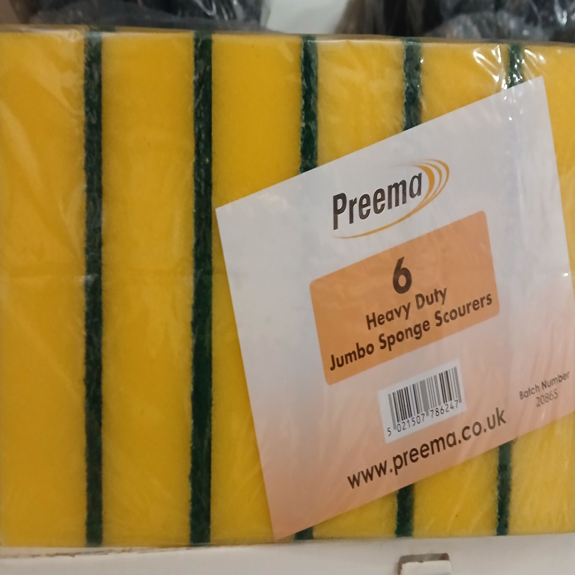 Jumbo Yellow & Green Sponge Scourer