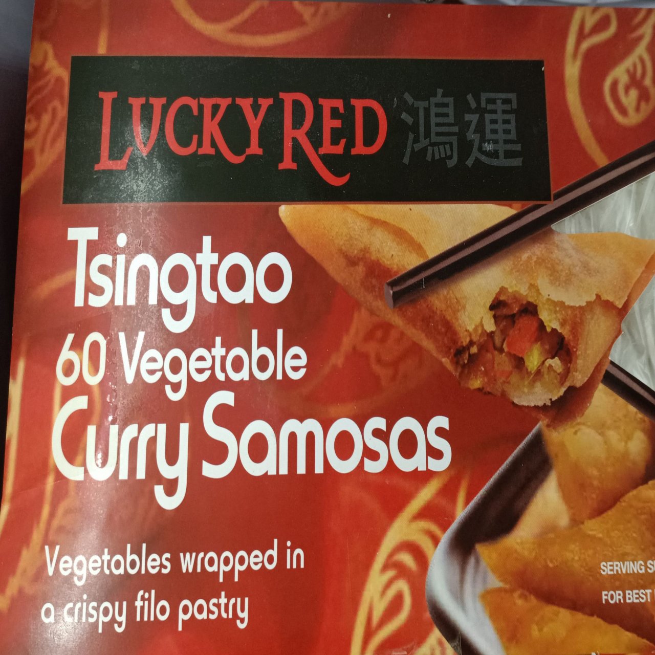 Lucky Red Curry Samosas