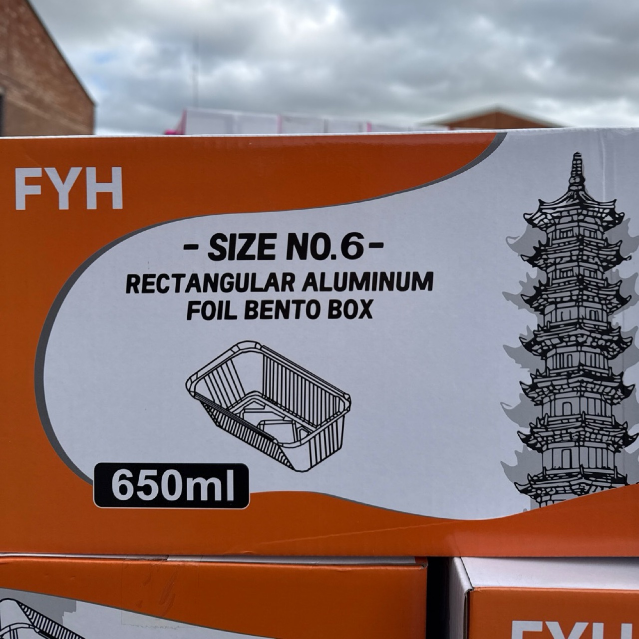 Fyh No6a Aluminum Foil Bento Box 650ML