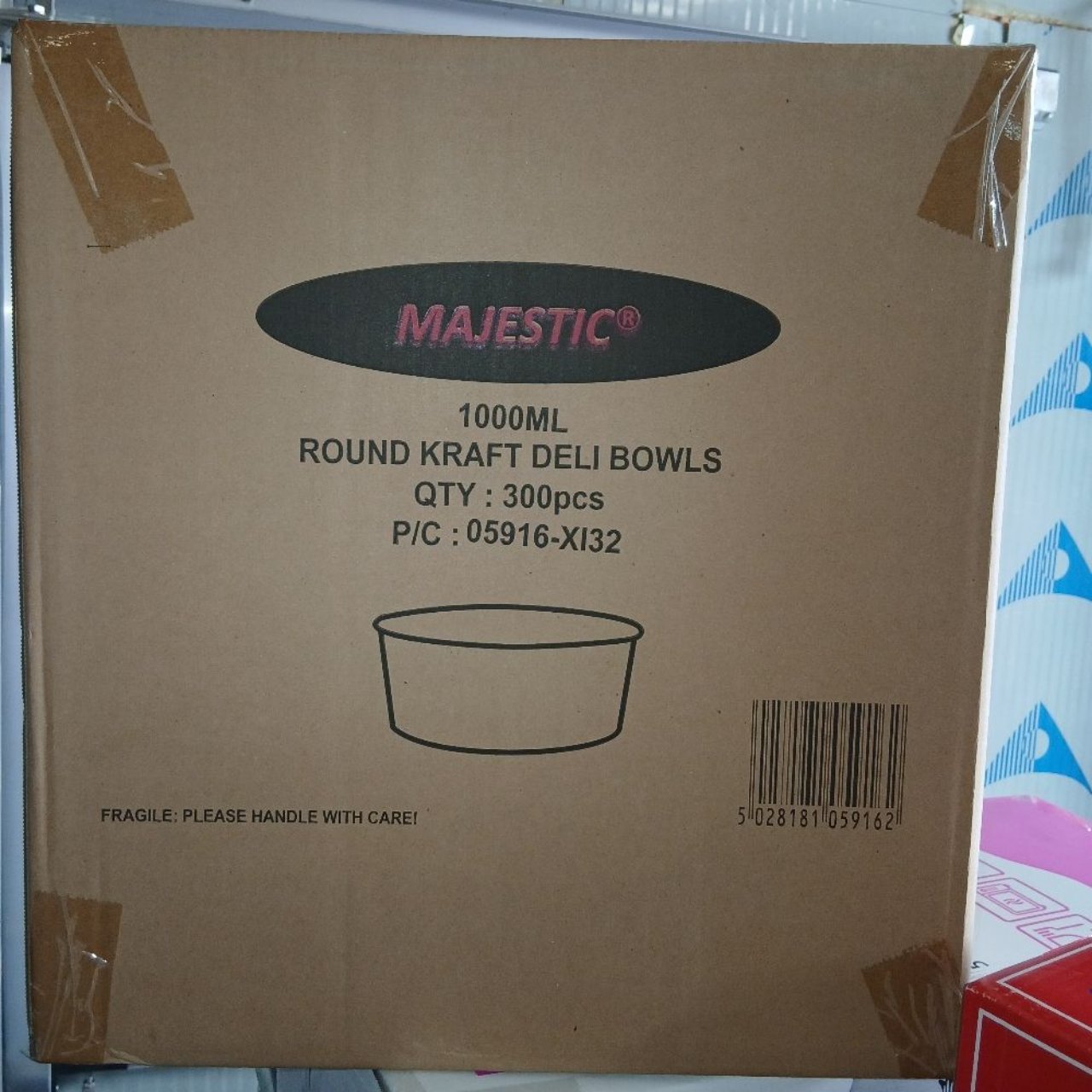 Majestic 1000ml*300pk Round Bowls/ Case