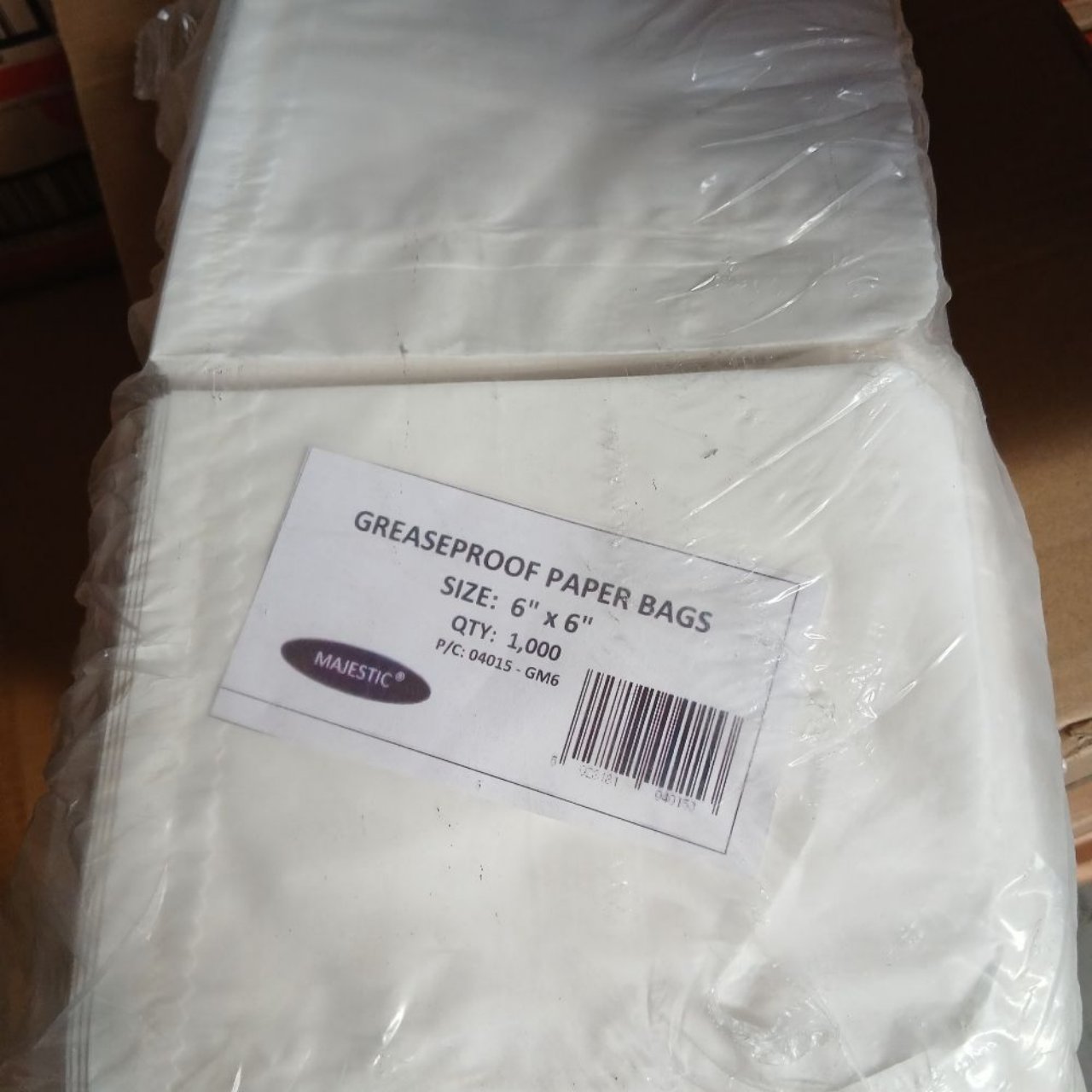 6x6‘’ Greaseproof Paper Bags
