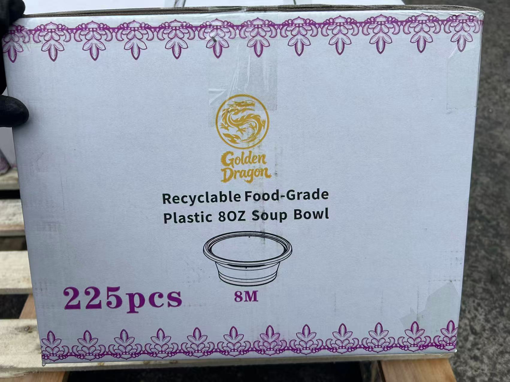 Golden Dragon Plastic 8oz Soup Bowl