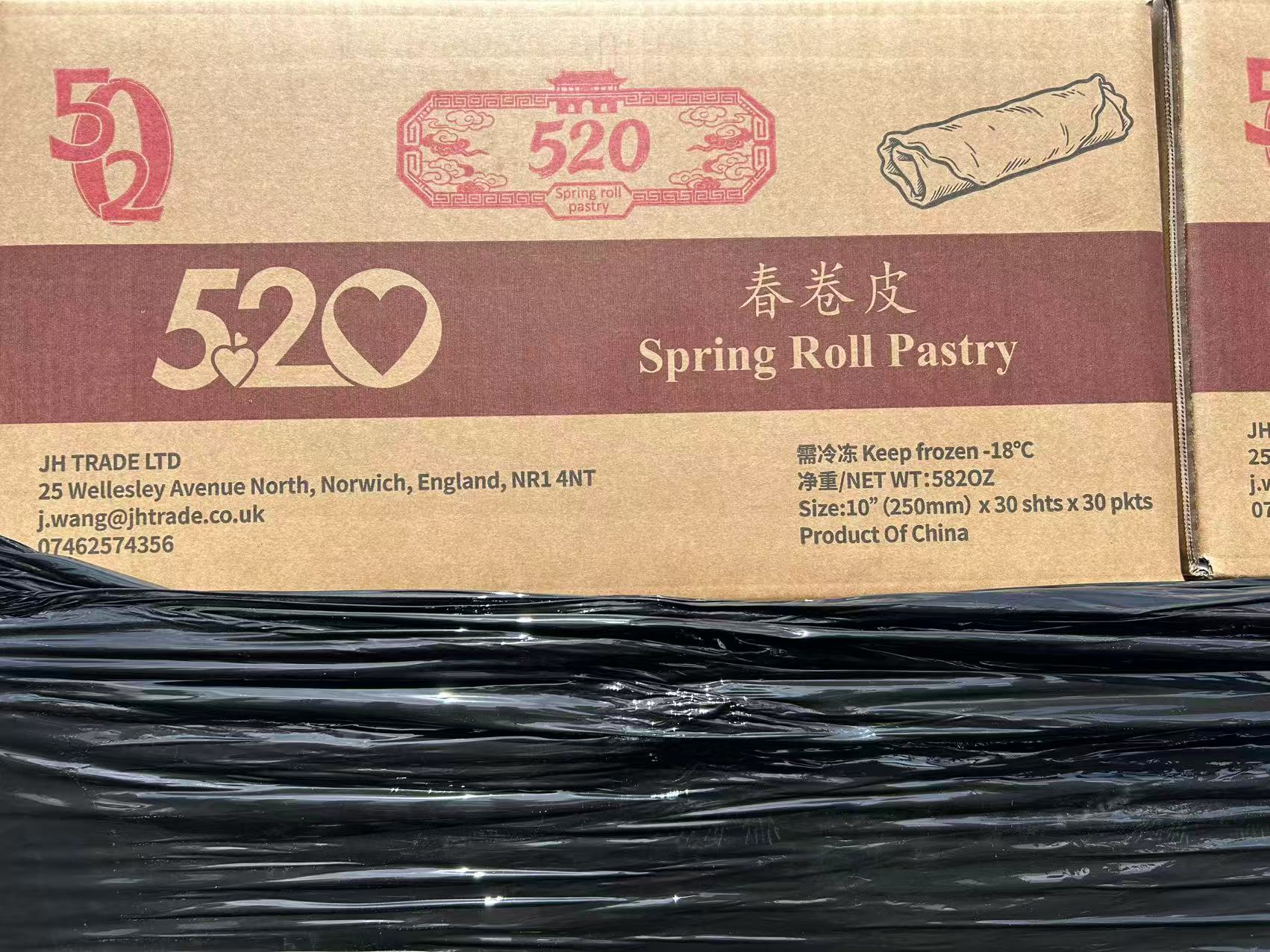 520 10x10 Spring Roll Pastry