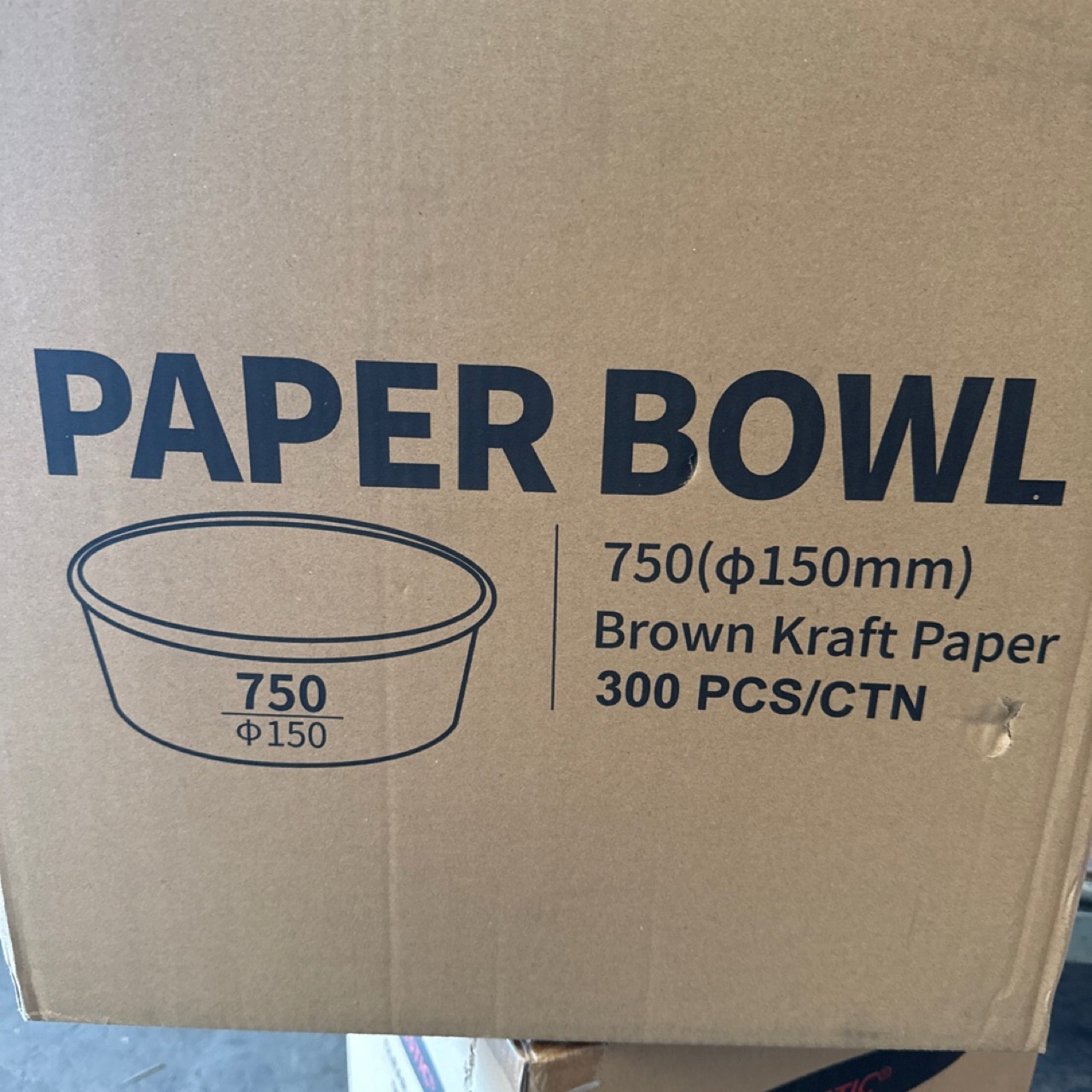 Kraft 750 Ml Round Paper Bowl