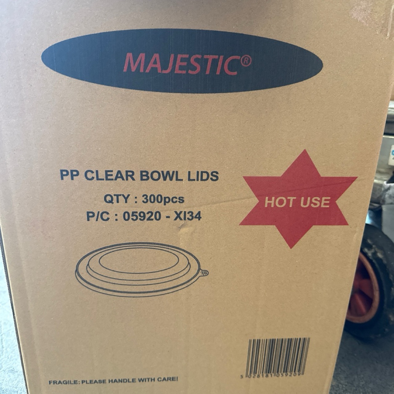 Majestic Clear Round Lids
